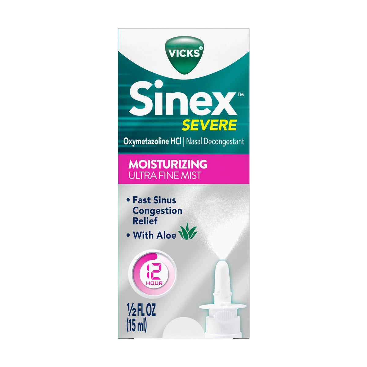 Vicks - Sinex - Severe Moisturizing Ultra Fine Mist 1/2 Fl Oz (15Ml) - 1 Pack