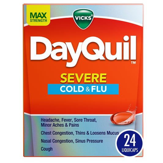 Vicks - Dayquil - Cold & Flu 24 Liquicaps - 1 Pack