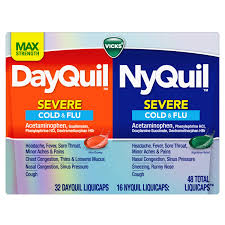 Dayquil/Nyquil Combo Pack - Severe Cold & Flu - 48 Liquicaps - 1 Pack