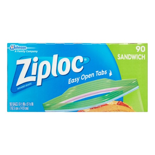 Ziploc - Sandwish Bags Grip N Seal 12/90 Ct - 12 Pack