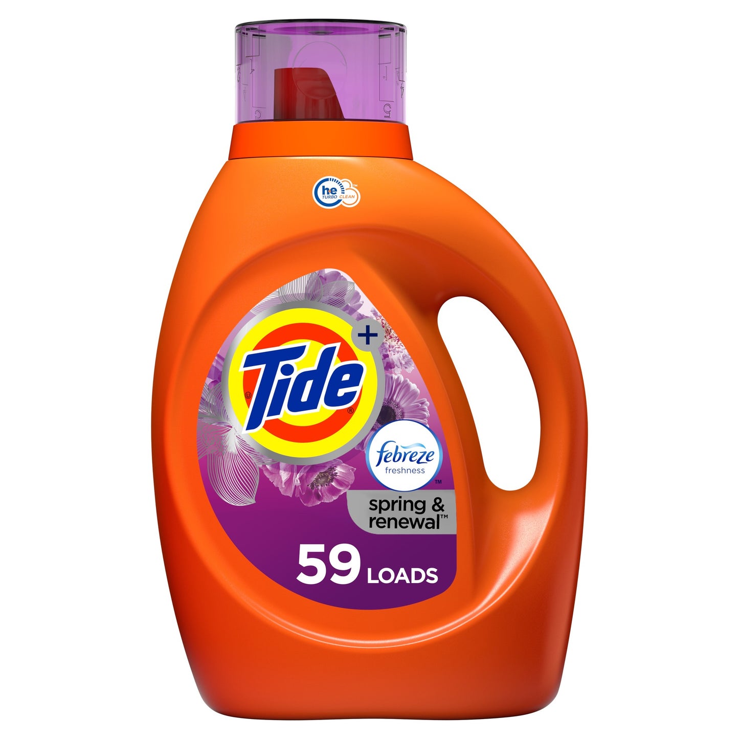 Tide - Liquid Detergent - Febreze Spring & Renewal - 92 Floz - 4 Pack