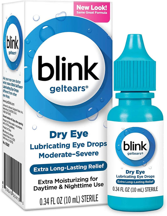 Blink - Eye Drops - Gel Tesars Dry Eye 0.34 Floz - 24 Pack