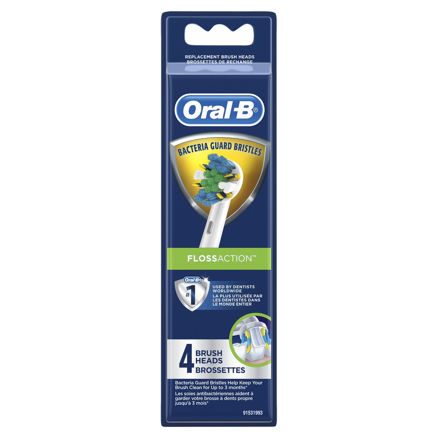 Oral-B - Brush Heads - Floss Action - 4 Heads - 1 Pack