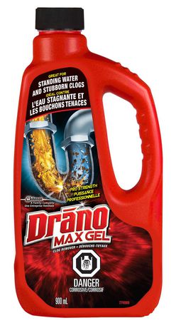 Drano - Max Gel Clog Remover  12/900Ml - 12 Pack