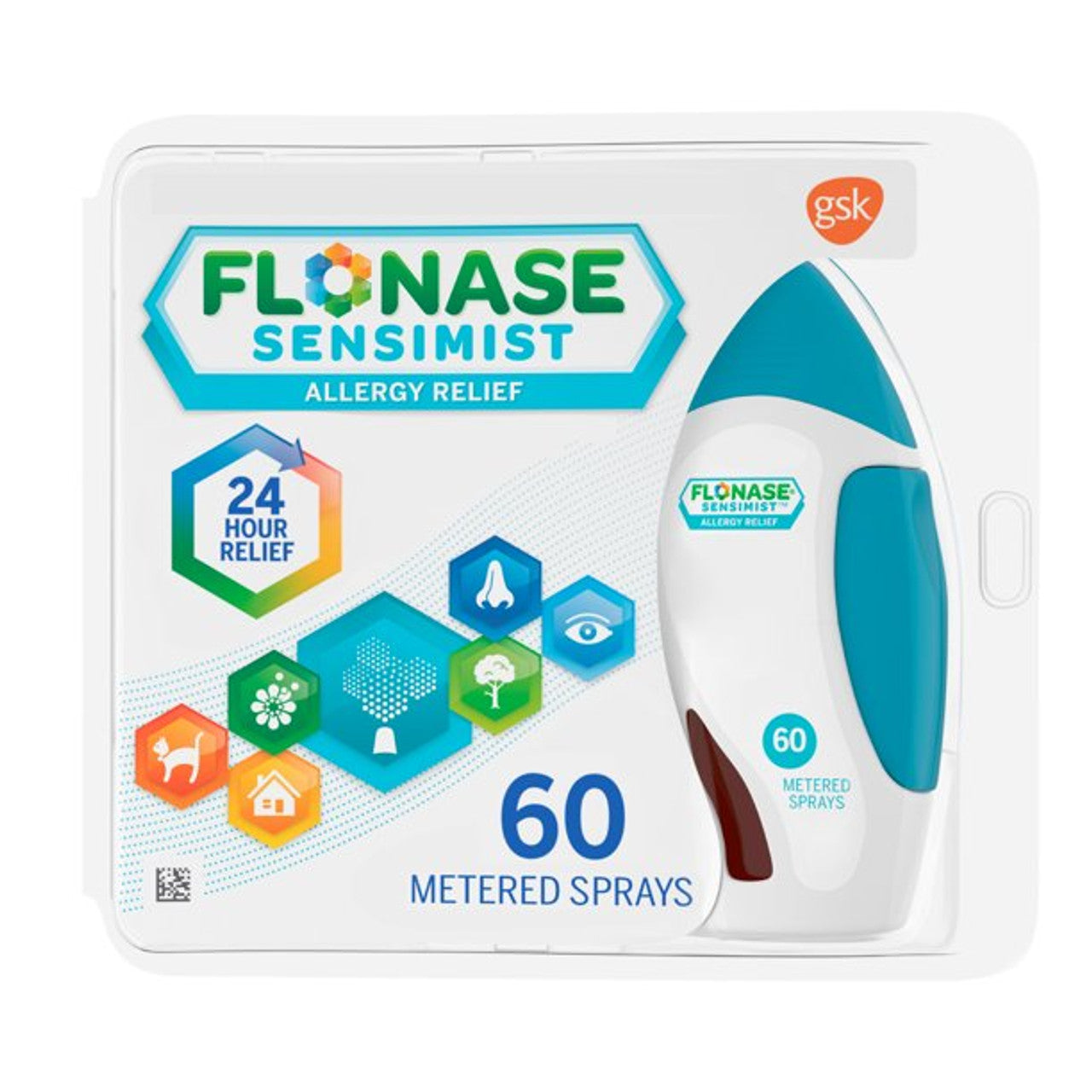 Flonase - Nasal Spray - Sensimist - 60 Sprays - 1 Pack