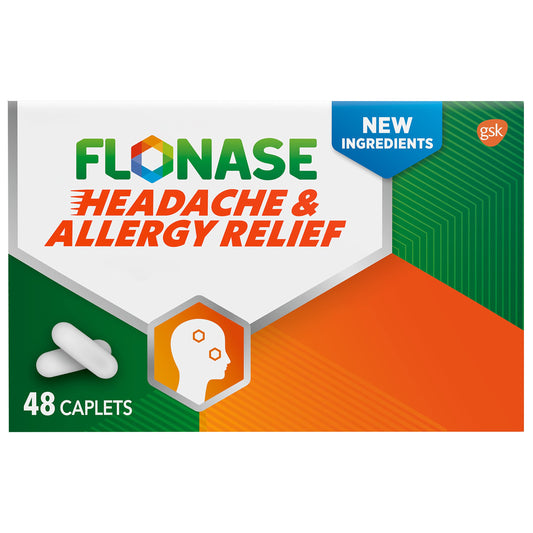 Flonase - Caplets - Acetaminophen Headache & Allergy Relief - 48Ct - 1 Pack