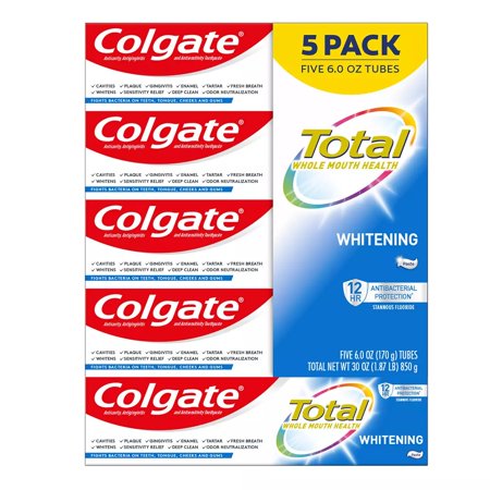 Colgate - Total Whitening Toothpaste - 5 Pk./6 Oz. - 1 Pack