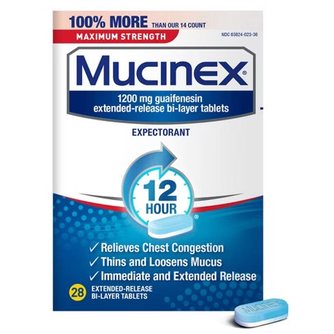 Mucinex - Tablets - 28 Ct - 1 Pack