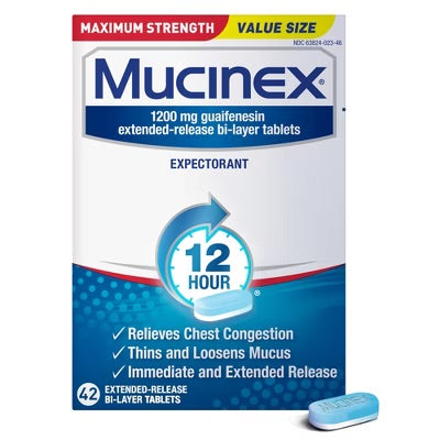 Mucinex - Tablets Max Strength - 42 Ct - 1 Pack