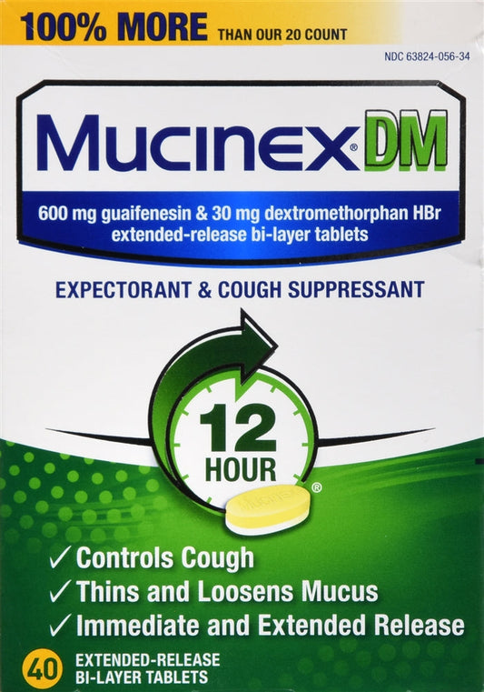 Mucinex - Dm Tablets - 40 Ct - 1 Pack