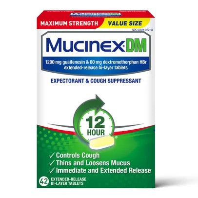 Mucinex - Dm Tablets Max Strength - 42 Ct - 6 Pack