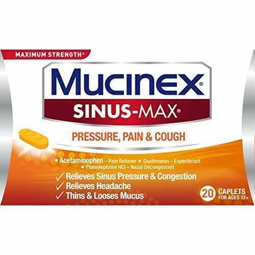 Mucinex - Pressure Pain & Cough 20 Caplets - 1 Pack