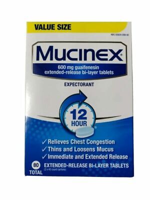 Mucinex - Tablets - 80 Ct - 1 Pack