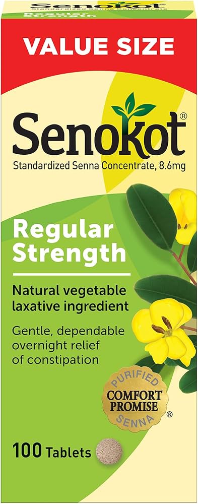 Senokot - Regular Strength - 100 Tablets - 1 Pack