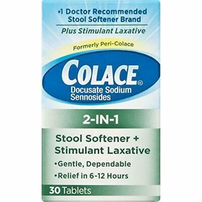 Colace - 2 In 1 - 30 Tablets - 1 Pack