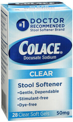 Colace - Clear 50 Mg - 28 Soft Gel - 1 Pack