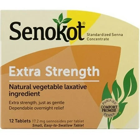 Senokot - Extra Strength - 12 Tablets - 1 Pack