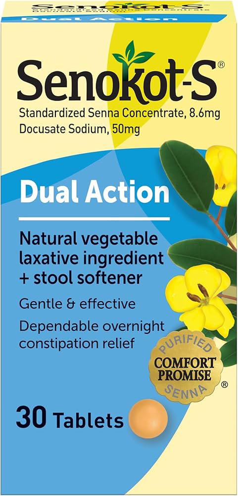 Senokot - S Dual Action - 30 Tablets - 1 Pack