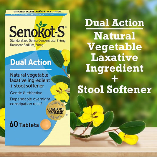 Senokot - S Dual Action - 60 Tablets - 1 Pack