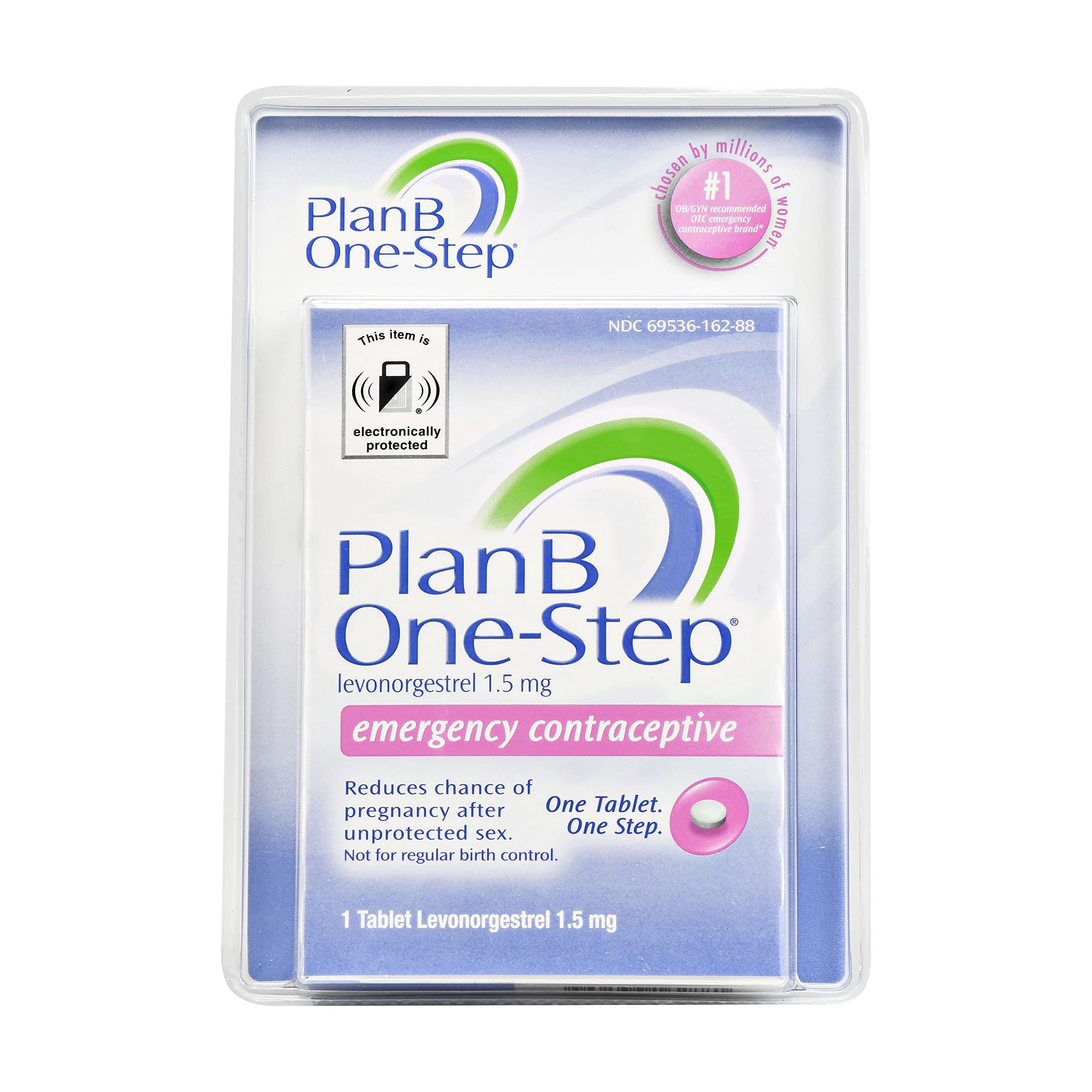 Plan-B - Contraceptive - One-Step Emergency 1 Tablet - 1.5 Mg - 1 Pack ...