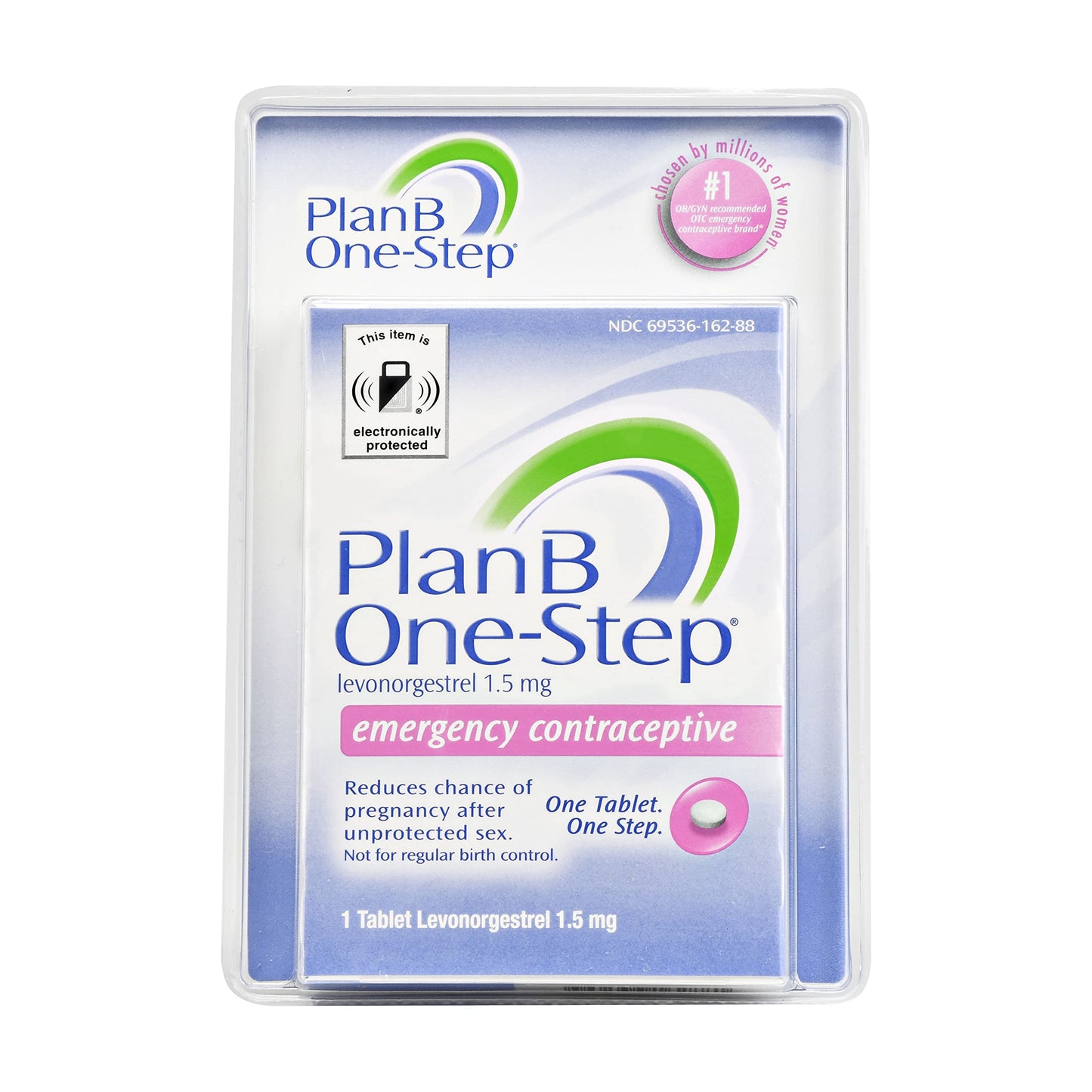 Plan-B - Contraceptive - One-Step Emergency 1 Tablet - 1.5 Mg - 1 Pack