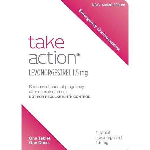 Take Action - Contraceptive - Levonorgestrel 1.5 Mg..Reduces Chance Of Pregnancy After Un Portected Sex - 1 Tablet - 1 Pack