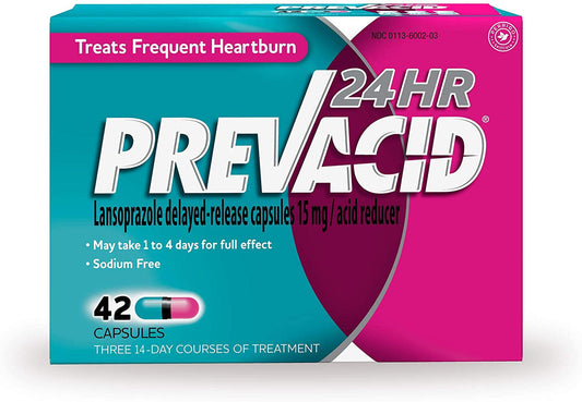 Prevacid - 24Hr - 42 Capsules - 1 Pack