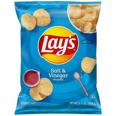 LAY'S Salt & Vinegar 2.5 oz 24 pack