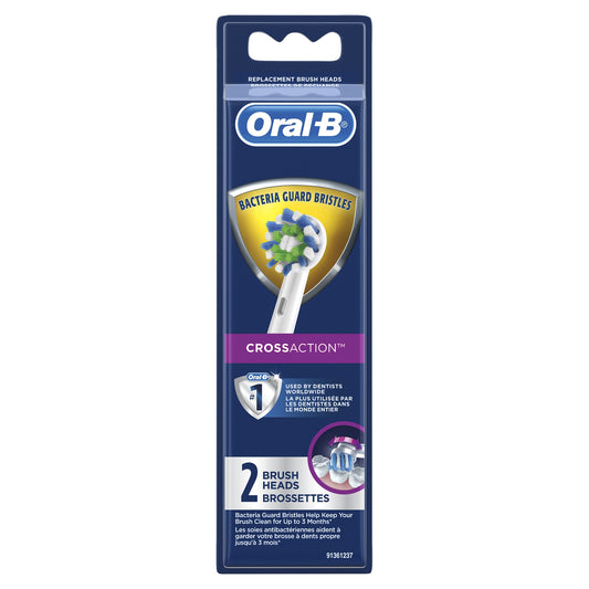 Oral-B - Brush Heads - Cross Action - 2 Heads - 1 Pack