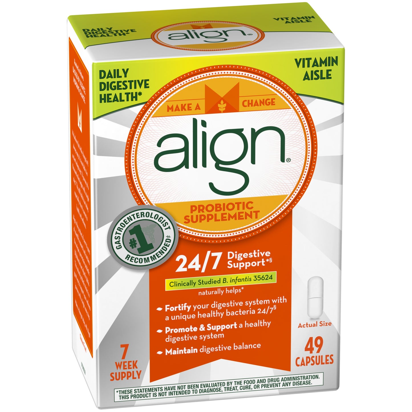 Align Probiotic - Ultimate Gut Support - 49 Capsules - 1 Pack