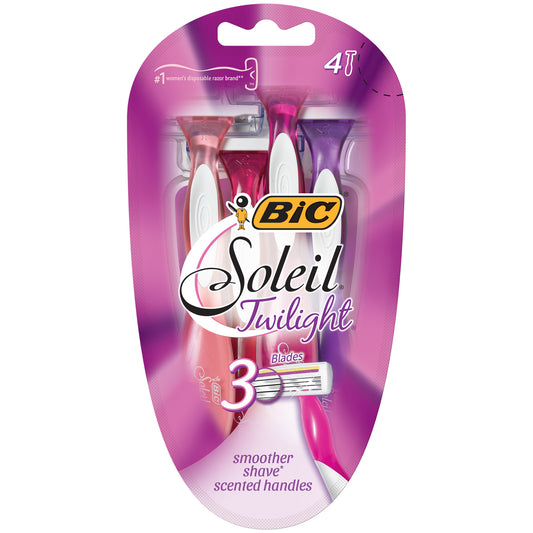 Bic - Disposable Razors - Soilel Scented3 - 4 Razors - 72 Pack