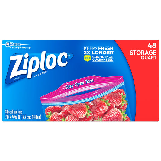 Ziploc - Food Storage Qt 9/48Ct - 9 Pack