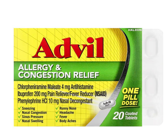 Advil-Allergy&congestion relief-20ct 1pack
