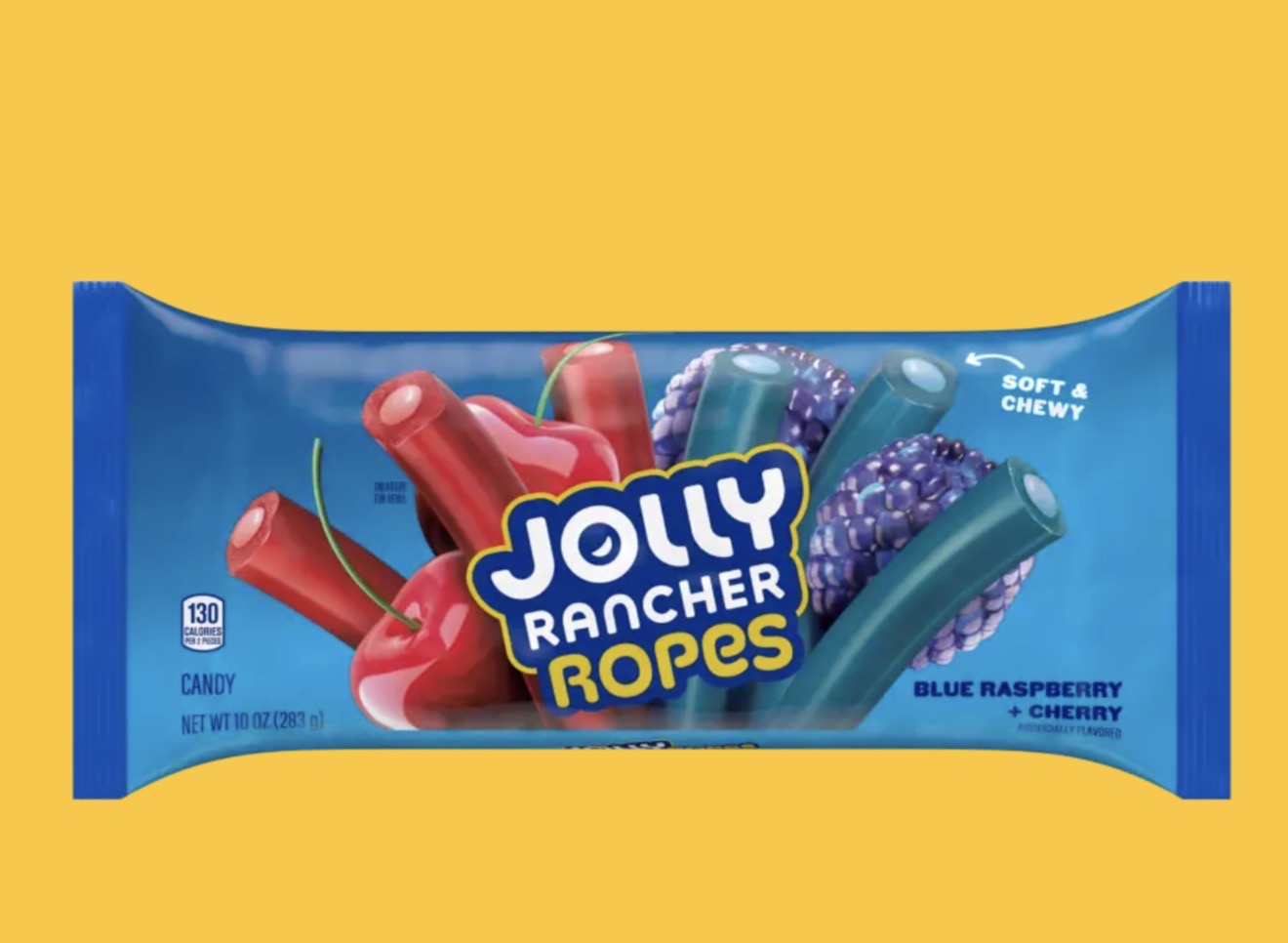 Jolly rancher ropes blue raspberry / cherry 10oz 10pk