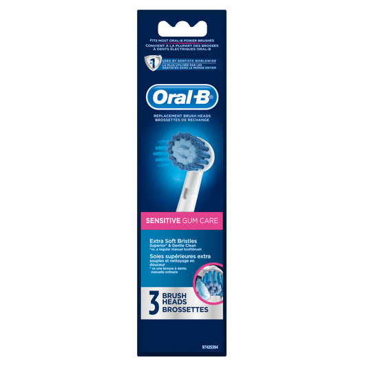 Oral-B - Brush Heads - Sensitive Gum Care - 3 Heads - 1 Pack