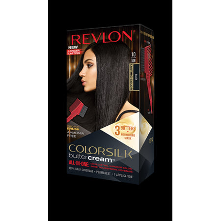 Revlon Hair Color - Color Silk - Buttercream - #10 Black - 12 Pack