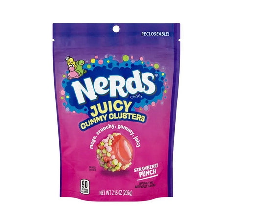 NERDS JUICY GUMMY STRAWBERRY 7.15oz 6pk