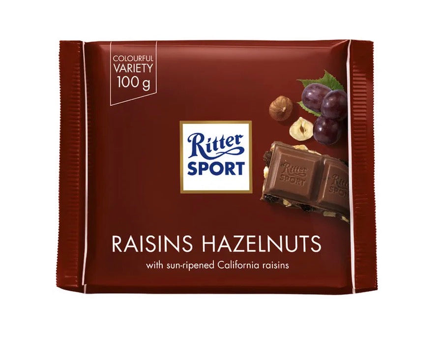 RITTER SPORT Raisin & Nut 12 pack
