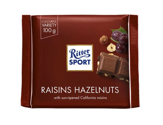 RITTER SPORT Raisin & Nut 12 pack