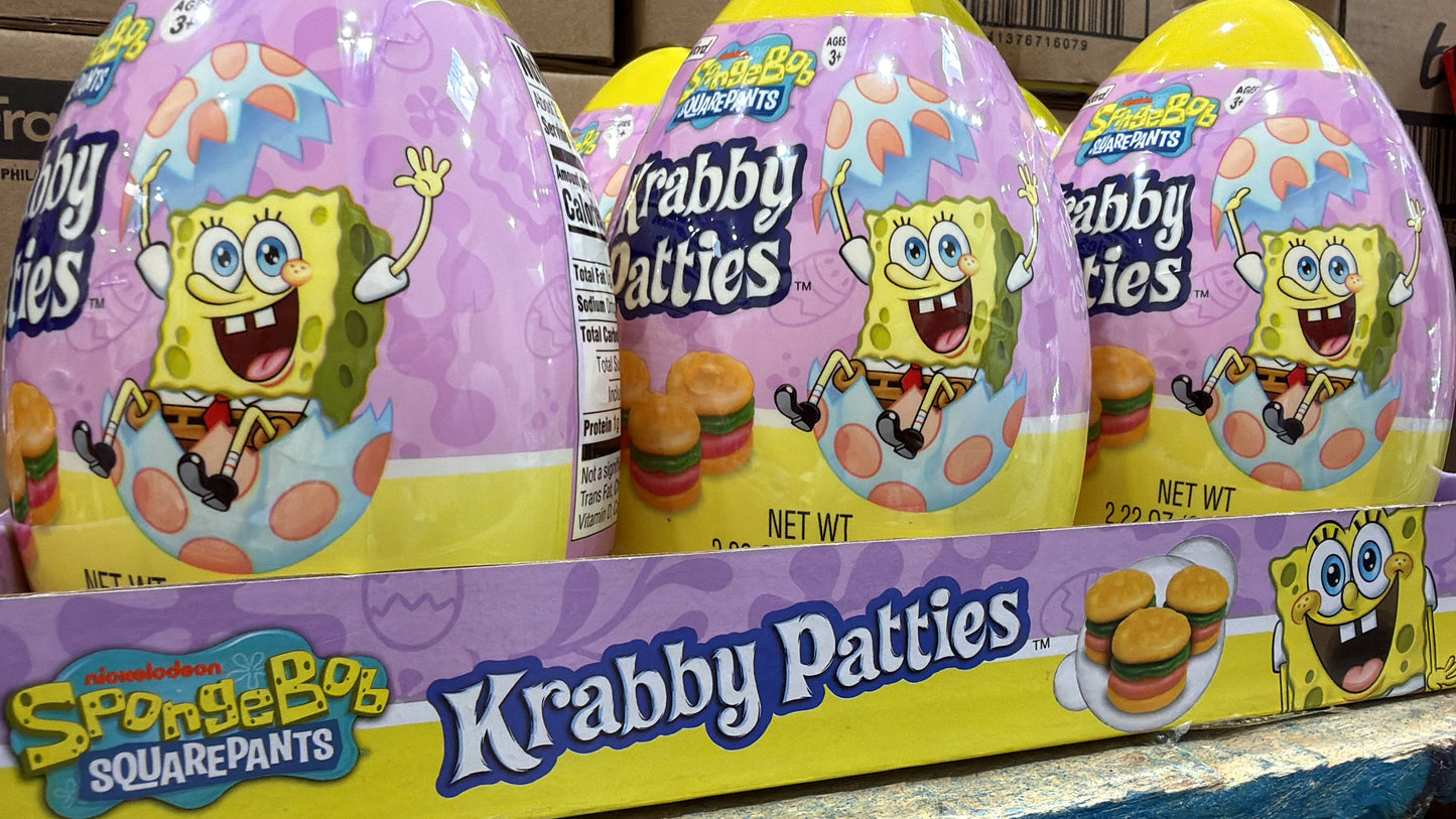 71607 – Krabby Patties Giant Plastic Egg – 2.22oz, 6pk x 2