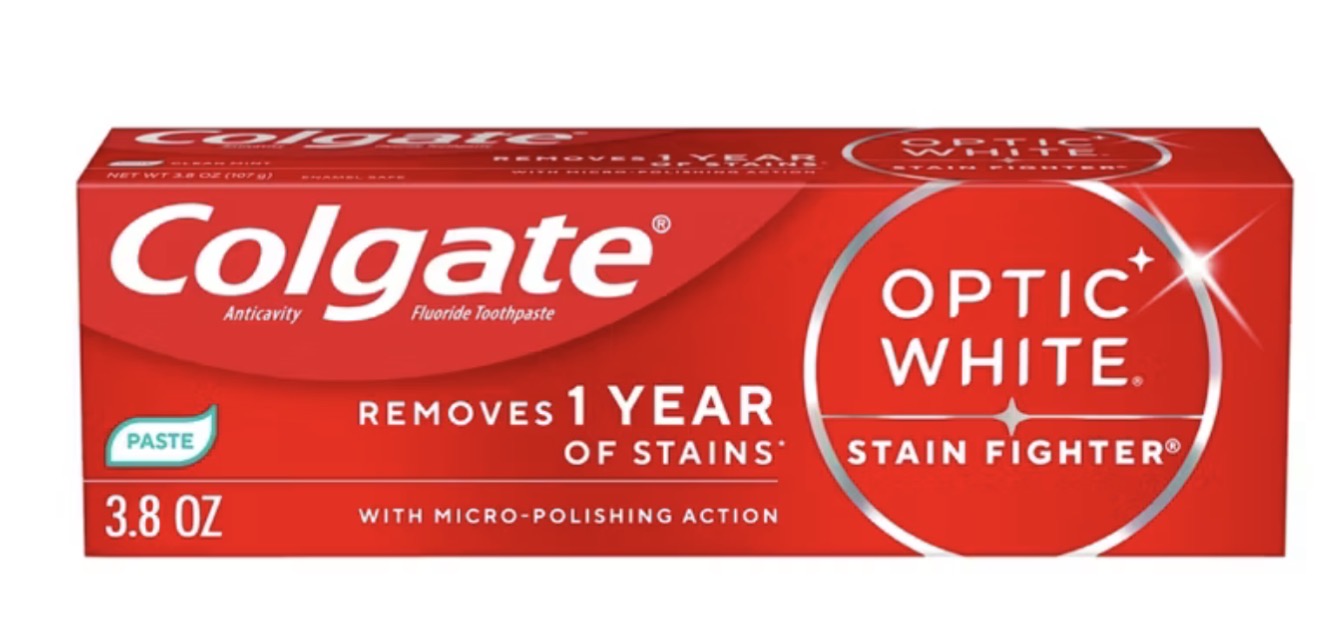 Colgate toothpaste-optic white clean mint 4.2oz 24pack