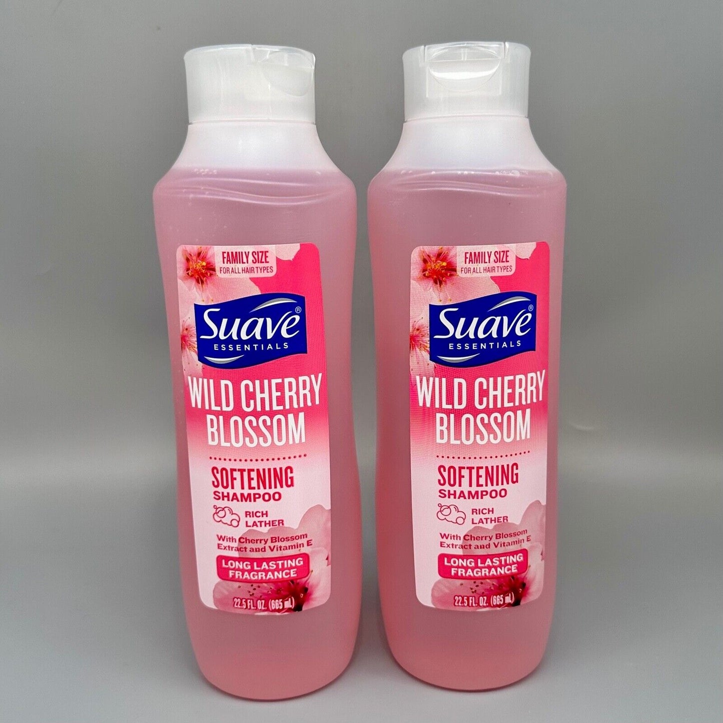 Suave Shampoo - Wild Cherry Blossom - 22.5 Floz - 6 Pack