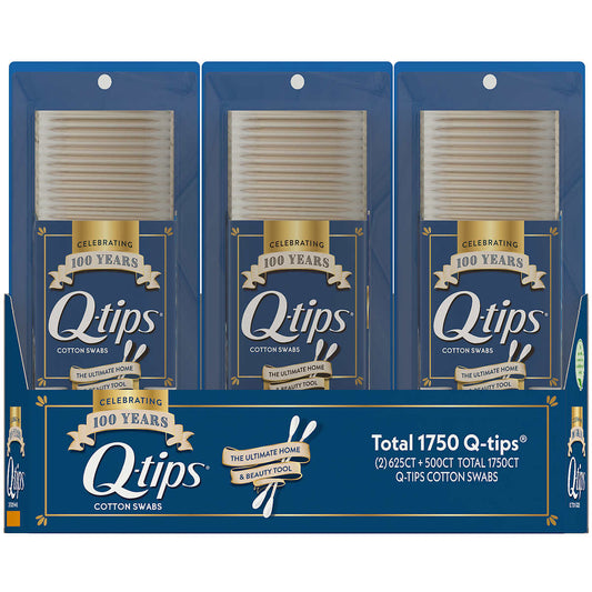 Q-Tips - Cotton Swabs Pk3 - 1750 Count - 6 Pack