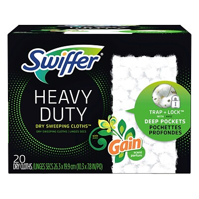 Swiffer - Heavy Duty Dry Cloths Gain 20Ct/4Pk - 4 Pack