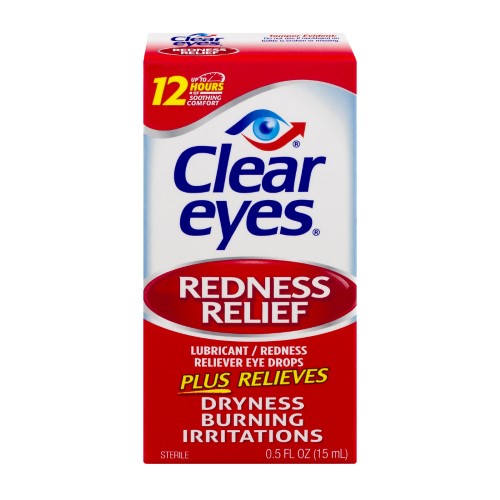 Clear Eyes Eye Drops - Redness Relief 0.5 Fl Oz (15 Ml) - 36 Pack