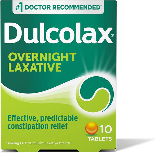 Dulcolax - Overnight Laxative - 10 Tablets - 1 Pack