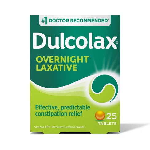 Dulcolax - Overnight Laxative - 25 Tablets - 1 Pack