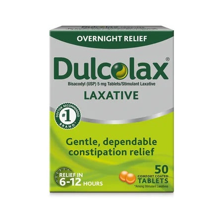 Dulcolax - Overnight Laxative - 50 Tablets - 1 Pack