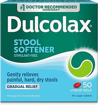 Dulcolax - Stool Softener - 50 Liquid Gel - 1 Pack