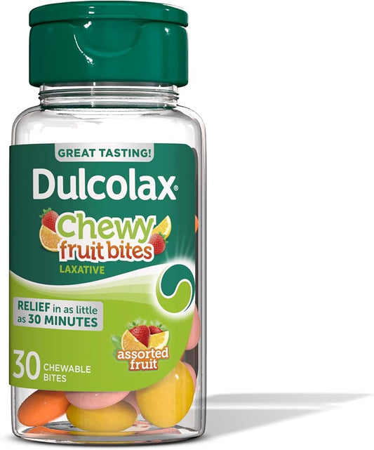 Dulcolax - Laxative Chewy Fruit Bites - 30 Count - 1 Pack